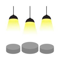 bliksem lamp geel illustratie vector