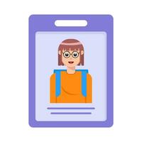 ID kaart kaart illustratie vector