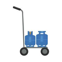 gas- lpg in wiel illustratie vector