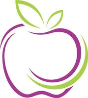 appel fruit abstract logo vector