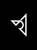 rj monogram logo sjabloon vector