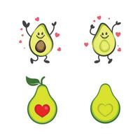 avocado vector pictogram illustratie ontwerp