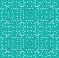 blauw turkoois aqua menthe wijnoogst bloemen interieur naadloos vlak ontwerp achtergrond vector illustratie