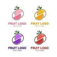 fruit plak sap logo gemakkelijk concept ontwerp vector illustratie