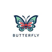 vlinder logo Aan wit achtergrond. vector illustratie voor t-shirt, website, afdrukken, klem kunst en poster