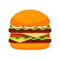 smakelijk hamburger vector