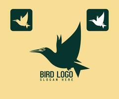 vector vogel modern minimalistische gemakkelijk logo ontwerp