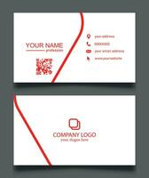 professioneel minimaal bedrijf kaart ontwerp. professioneel stationair merk identiteit bedrijf kaart. vector