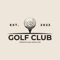 golf sjabloon logo vector gemakkelijk ontwerp voor golf club