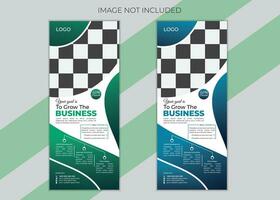 moderne zakelijke roll-up banner ontwerpsjabloon vector