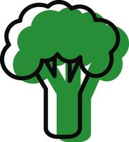 broccoli illustratie. gezond voedsel. element voor afdrukken, ansichtkaart en poster. vector illustratie