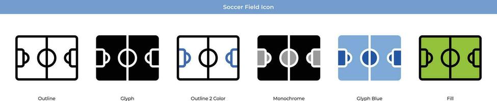 voetbal veld- vector icoon