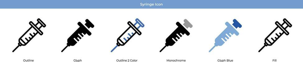 injectiespuit vector icoon