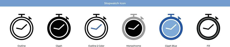 stopwatch vector pictogram