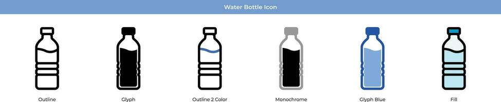 water fles vector icoon