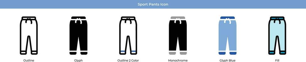sport broek vector icoon