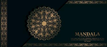 luxe sier mandala achtergrond met Arabische islamitische Oost-patroon stijl premium vector