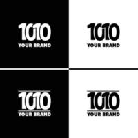 1010 logo en pictogrammen gratis vector