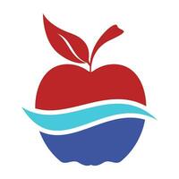 appel logo ontwerp concept vector
