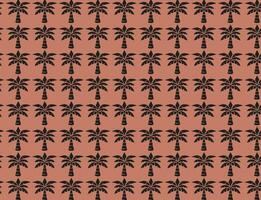 tribal tropicana gelukzaligheid, naadloos patroon met tribal kokosnoot bomen vector