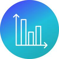 staafdiagram vector pictogram