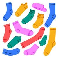 reeks van kleurrijk sokken vector