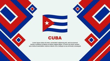 Cuba vlag abstract achtergrond ontwerp sjabloon. Cuba onafhankelijkheid dag banier behang vector illustratie. Cuba tekenfilm