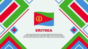 eritrea vlag abstract achtergrond ontwerp sjabloon. eritrea onafhankelijkheid dag banier behang vector illustratie. eritrea vlag