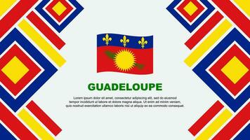 Guadeloupe vlag abstract achtergrond ontwerp sjabloon. Guadeloupe onafhankelijkheid dag banier behang vector illustratie. Guadeloupe