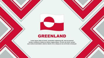 Groenland vlag abstract achtergrond ontwerp sjabloon. Groenland onafhankelijkheid dag banier behang vector illustratie. Groenland vector