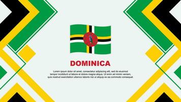 dominica vlag abstract achtergrond ontwerp sjabloon. dominica onafhankelijkheid dag banier behang vector illustratie. dominica banier