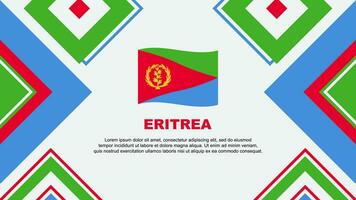 eritrea vlag abstract achtergrond ontwerp sjabloon. eritrea onafhankelijkheid dag banier behang vector illustratie. eritrea onafhankelijkheid dag