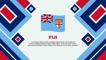 fiji vlag abstract achtergrond ontwerp sjabloon. fiji onafhankelijkheid dag banier behang vector illustratie. fiji tekenfilm