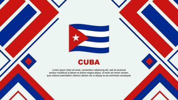 Cuba vlag abstract achtergrond ontwerp sjabloon. Cuba onafhankelijkheid dag banier behang vector illustratie. Cuba vlag