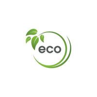 eco van groen boom blad ecologie vector