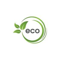 eco van groen boom blad ecologie vector