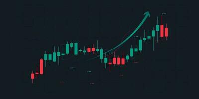 omhoog neiging van voorraad markt grafieken en forex handel diagram in omhoog neiging concept voor financieel investering of economisch trends bedrijf idee, vector