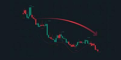 voorraad markt grafieken en forex handel diagram in omhoog neiging concept voor financieel investering of economisch trends bedrijf idee. abstract financiën achtergrond vector