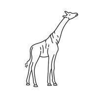 lijn kunst dieren vector giraffe
