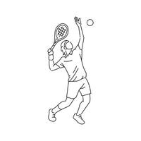 tennis speler sport- vector verzameling