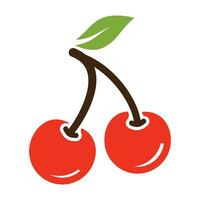 cherry logo sjabloon vector