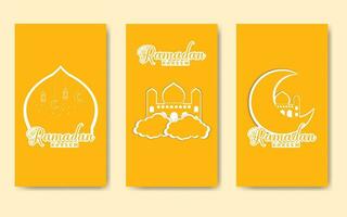Ramadan verhaal bundel sjabloon vector