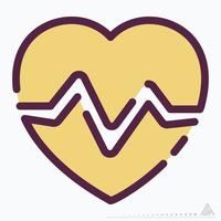 pictogram vector van hart - lijn gesneden stijl