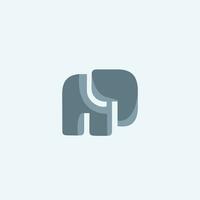 desain logo elphant gemakkelijk minimalistisch. icoon elphant logo ontwerp ilustration vector