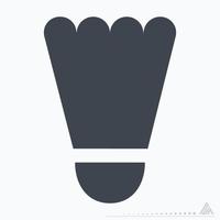 pictogram badminton 2 - glyph-stijl vector