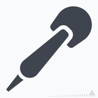 pictogram darts - glyph-stijl vector