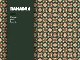 Arabisch patroon Islamitisch Ramadan behang naadloos vector achtergrond sier-