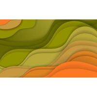 herfstkleur papercut achtergrond vector