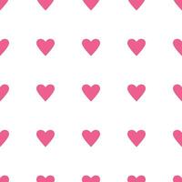 valentijnsdag dag naadloos patroon met roze hartjes.valentijn harten achtergrond