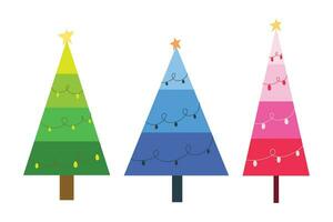 kleurrijk Kerstmis boom voor illustratie en element vector